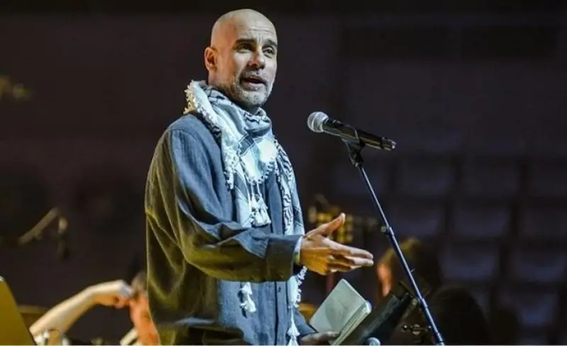 عبر فيديو.. غوارديولا يكسر الصمت برسالة مؤثرة تضامنًا مع فلسطين