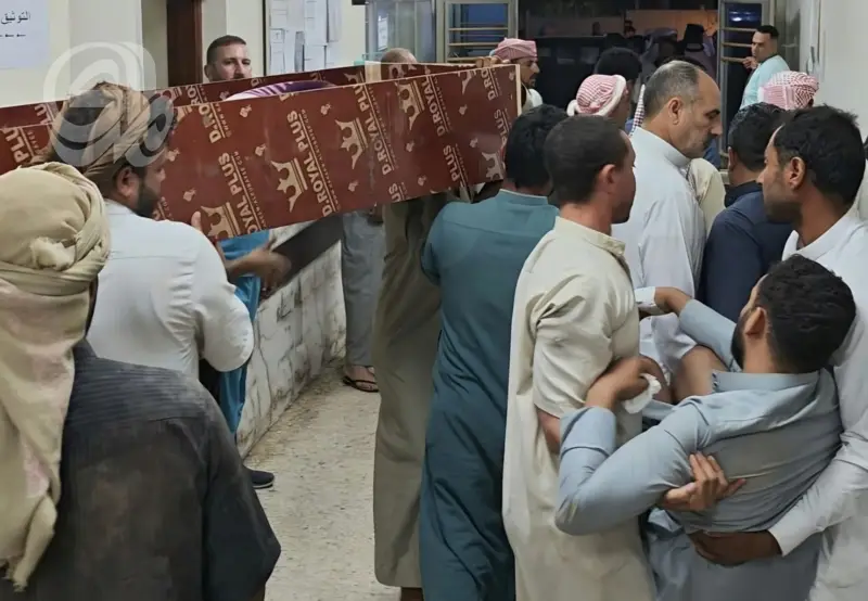 صاعقة رعدية تضرب ملعباً في هيت وتوقع قتيلين و8 مصابين