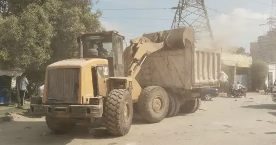 رفع إشغالات المقاهى بطريق المريوطية فيصل وكوبرى الصحابة بحى الهرم استجابة للشكاوى