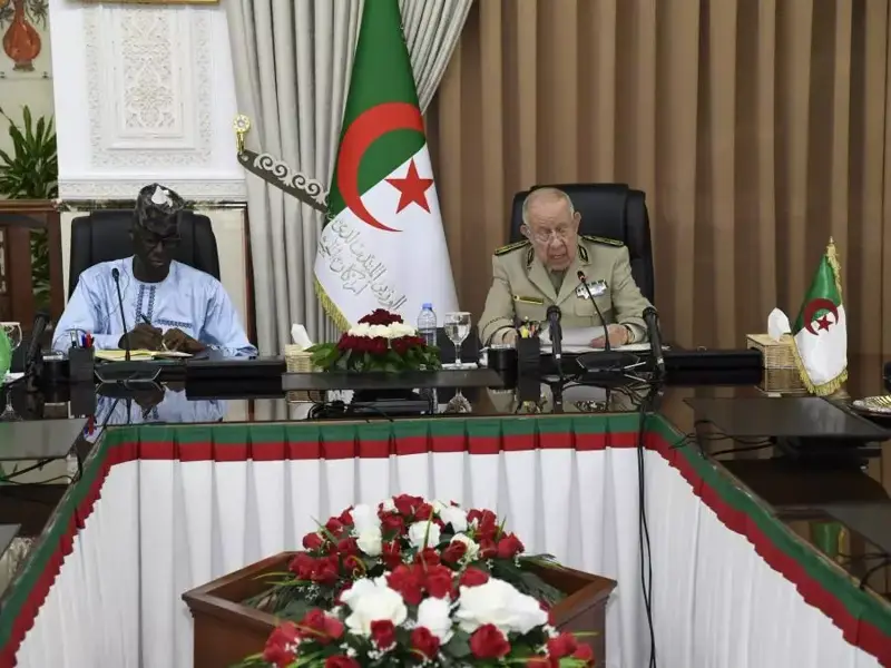 Le Général d’Armée Saïd Chanegriha reçoit le ministre d’Etat, ministre de la Défense nationale du Niger