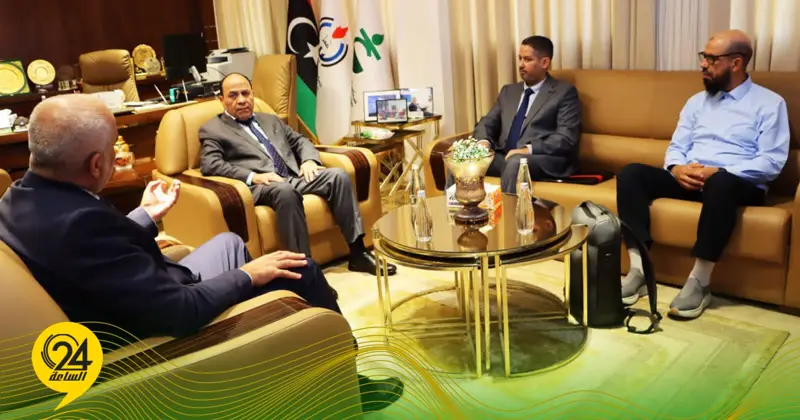 بن شتوان يبحث مع وفد شركة القار الذهبي تطوير التعاون في الخدمات النفطية - اخبار ليبيا