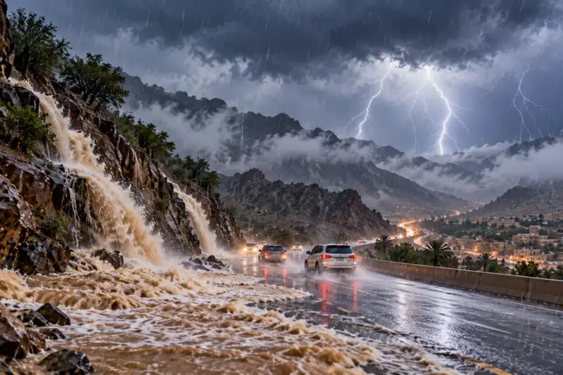 الدفاع المدني يحذّر من أمطار رعدية على معظم مناطق المملكة حتى الأربعاء
