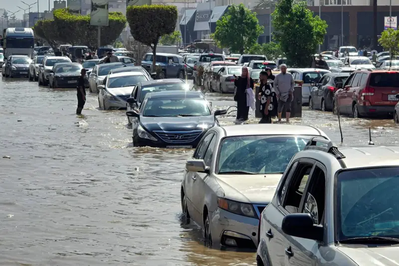 سيول طرابلس ترفع درجة الاستنفار في شرق ليبيا