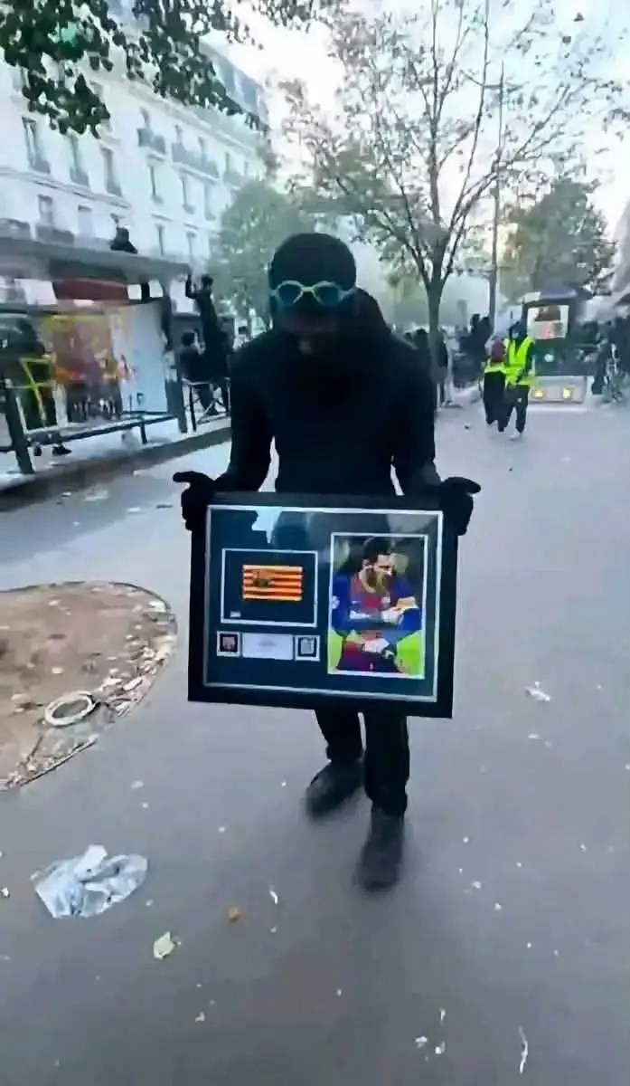 1200 موقوف و60 مصاباً.. سرقت قميص ميسي في مظاهرات باريس
