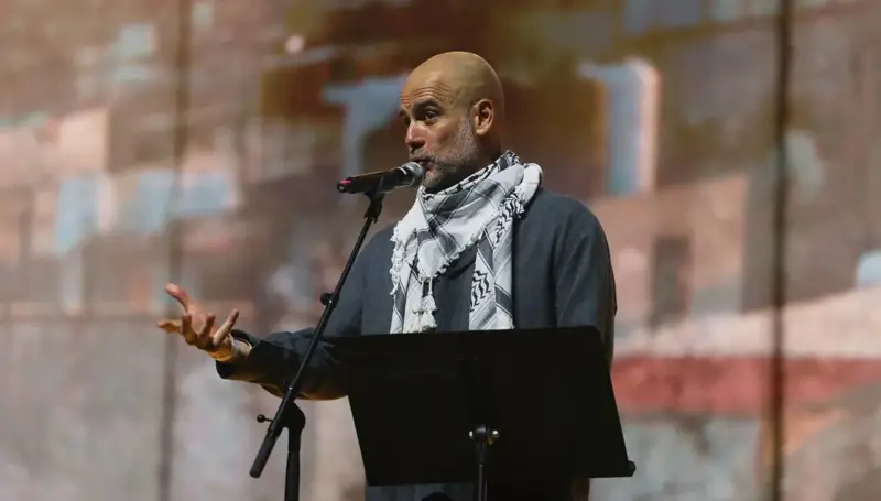 التضامن لا يتوقف... بيب غوارديولا يرفع صوته مجدداً من أجل فلسطين