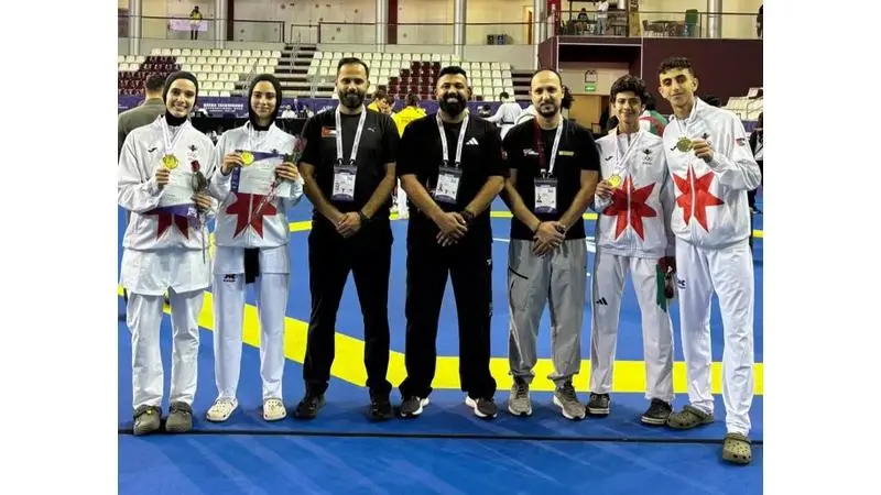 منتخب التايكواندو يحقق 4 ميداليات في بطولة قطر