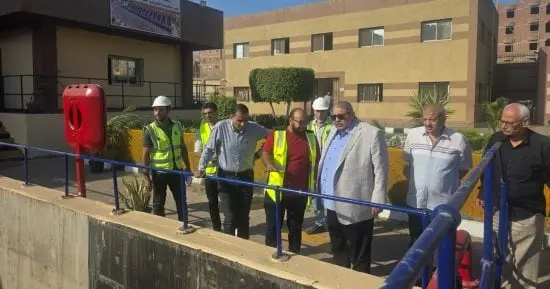 ​رئيس الصرف الصحى بالقاهرة الكبرى يتفقد محطتى معالجة البركة ورفع الخصوص الجديدة