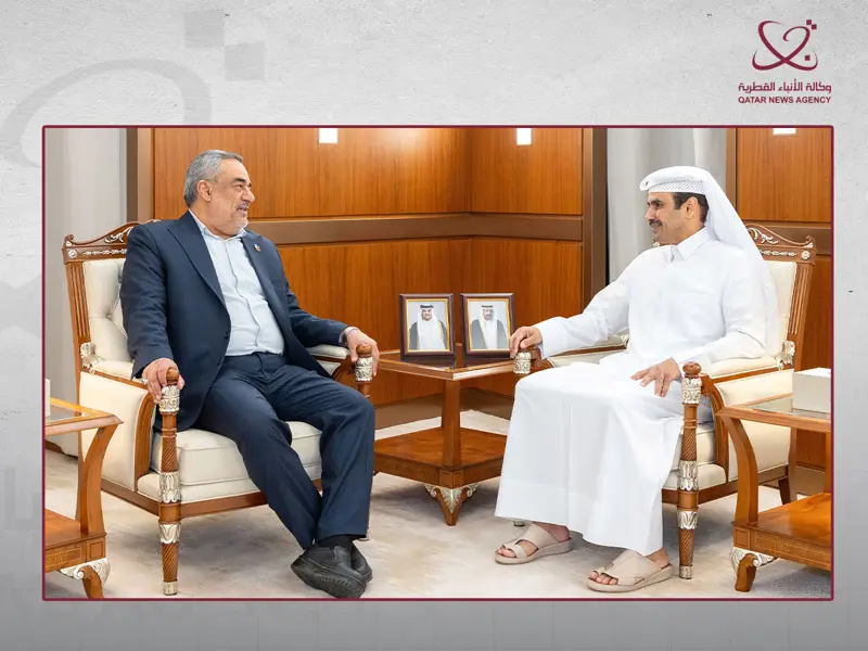 وزير الدولة لشؤون الطاقة يجتمع مع وزير النفط بالوكالة الإيراني