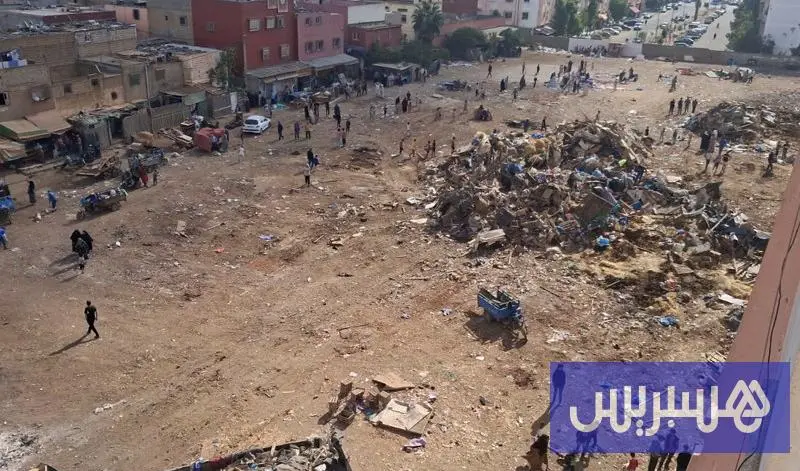 هدم أشهر سوق عشوائي ضواحي البيضاء
