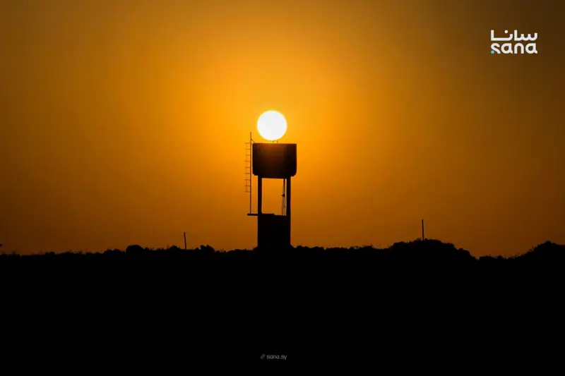 غروب الشمس في محافظة القنيطرة