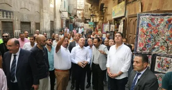 ​محافظ القاهرة يتفقد بدء المرحلة الأولى لترميم وإعادة تأهيل سوق الخيامية