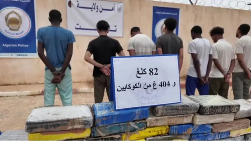 بالفيديو.. حجز أزيد من 110 كلغ من الكوكايين بتمنراست وإن صالح
