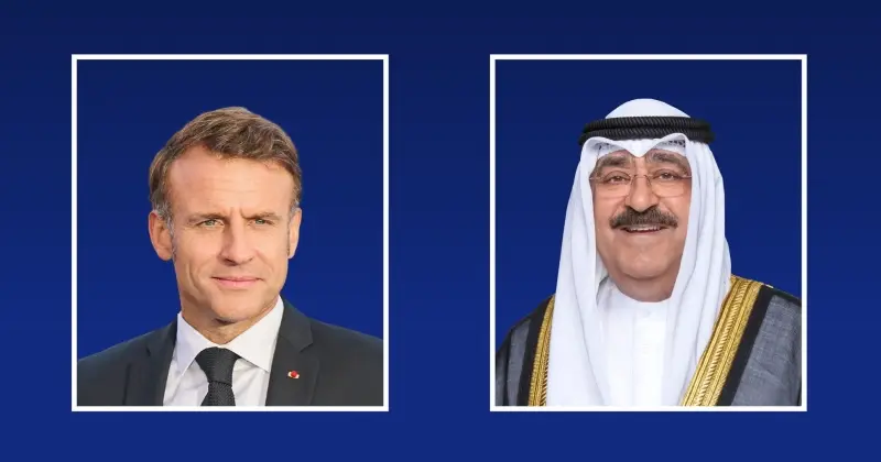 الرئيس الفرنسي يصل إلى الكويت في زيارة رسمية