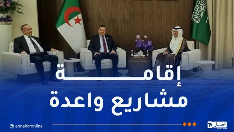 عرقاب وعجال يبحثان فرص التعاون والاستثمار الطاقوي مع السعودية
