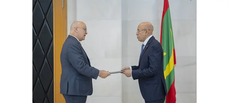رئيس الجمهورية يتسلم أوراق اعتماد سفير جمهورية فنزويلا البوليفارية - الوكالة الموريتانية للأنباء