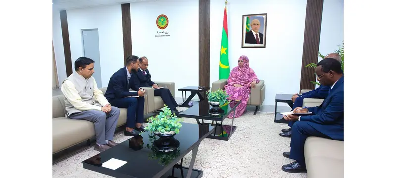 وزيرة الصحة تستقبل السفير الهندي - الوكالة الموريتانية للأنباء