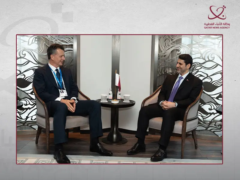 محافظ مصرف قطر المركزي يجتمع مع نائب رئيس مجلس إدارة شركة بلاك روك