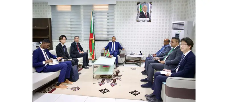وزير الشؤون الاقتصادية يستقبل السفير الياباني المعتمد لدى موريتانيا - الوكالة الموريتانية للأنباء
