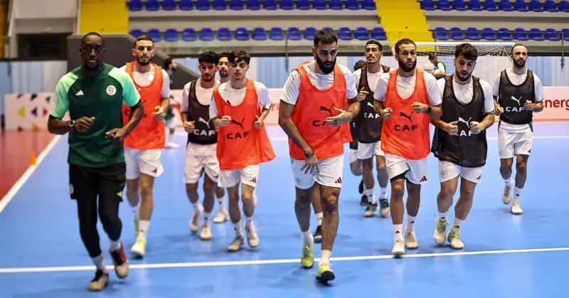 المنتخب الجزائري لـ”الفوتسال” ينهي تحضيراته تحسبا لمواجهة أنغولا في نصف النهائي