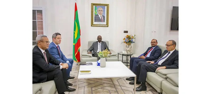 وزير المالية يبحث مع وفد من تازيازت تعزيز مساهمة الشركة في الاقتصاد الوطني - الوكالة الموريتانية للأنباء