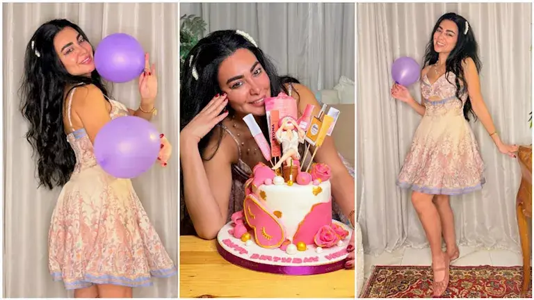 ميرهان حسين تنشر صورا من احتفالها بعيد ميلادها والجمهور يغازلها