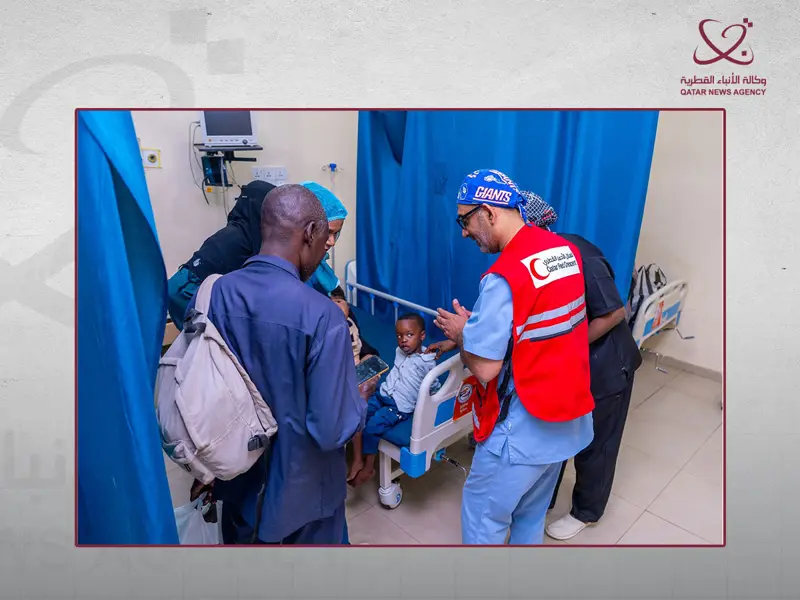 الهلال الأحمر القطري يختتم قافلته الطبية في السودان بإجراء 124 عملية جراحية مجانية