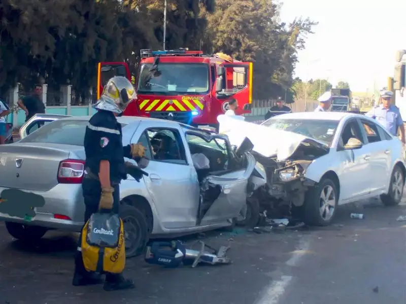 collision entre deux véhicules à Bouira: Quatre morts et quatre blessés