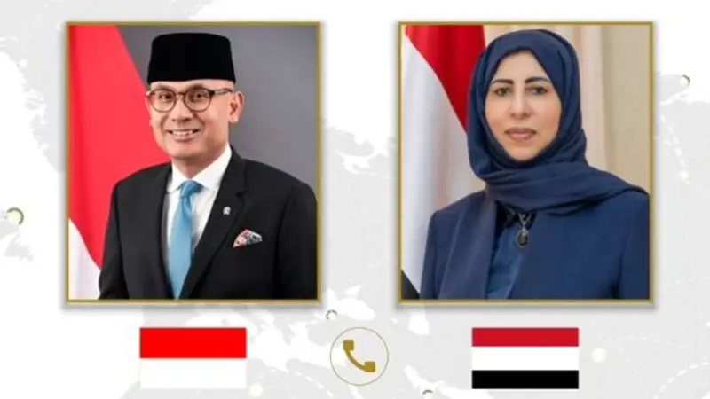 وزيرة الخارجية اليمنية تبحث مع نظيرها الإندونيسي مستجدات الأوضاع في اليمن والمنطقة