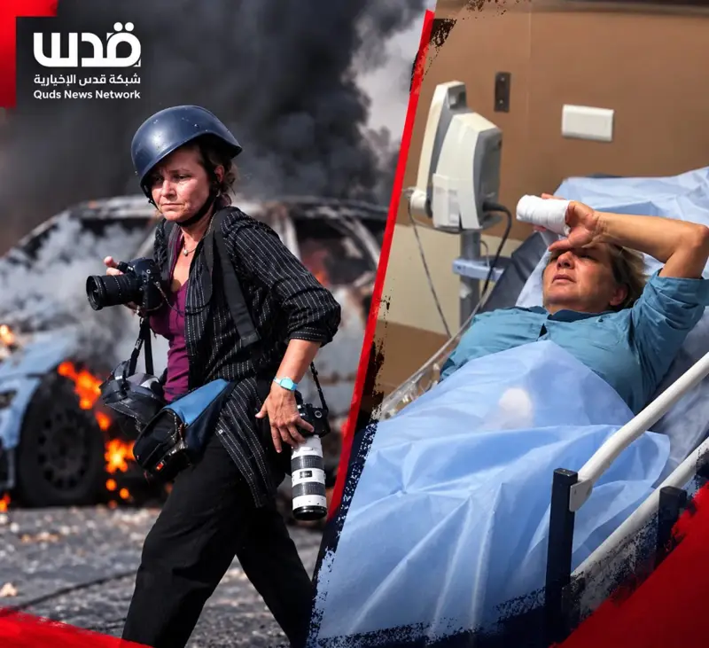 شاهد| اعتداء على صحفية أمريكية في أبو فلاح برام الله