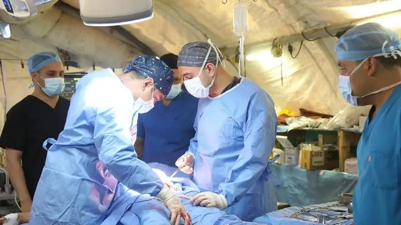المستشفى الميداني الأردني جنوب غزة11 يجري عدداً من العمليات النوعية