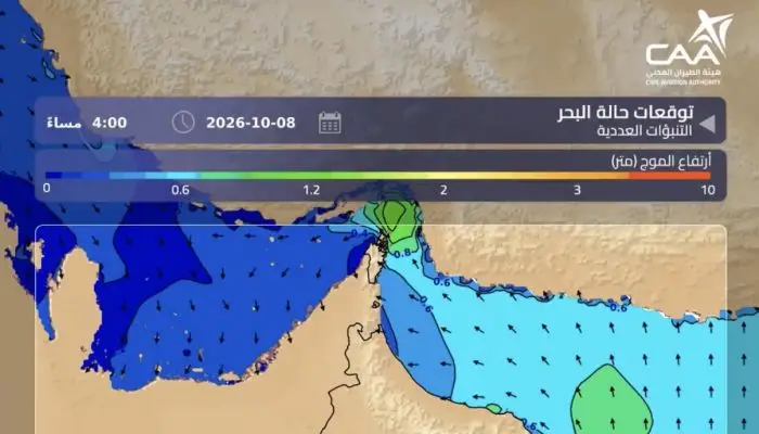 «أمواج تصل إلى مترين».. تنبيه من الأرصاد العُمانية بشأن حالة بحر عُمان