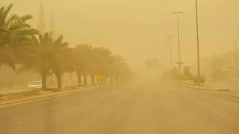تسجيل 9 ساعات من الحالات الغبارية في دول الإقليم أمس