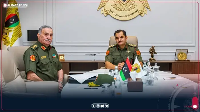 الفريق صدام حفتر يناقش مع شعيب الصابر تطوير أداء الاستخبارات العسكرية - اخبار ليبيا