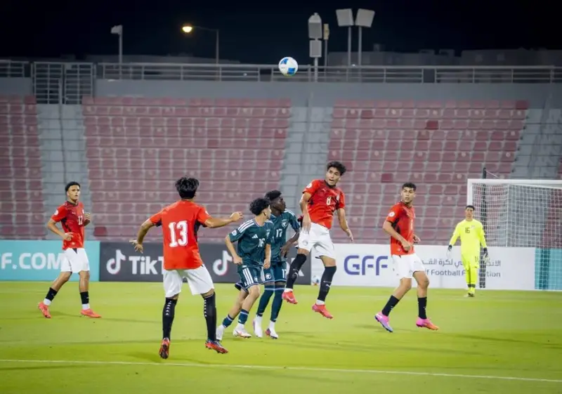 كأس الخليج للناشئين: «الأخضر» يتعثر أمام مصر بخماسية نظيفة