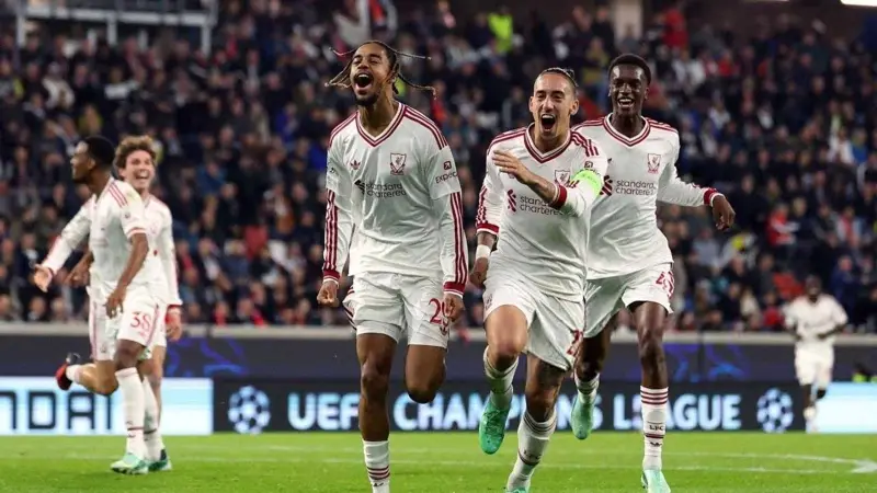 فوز الريدز وفينورد بدوري أبطال أوروبا