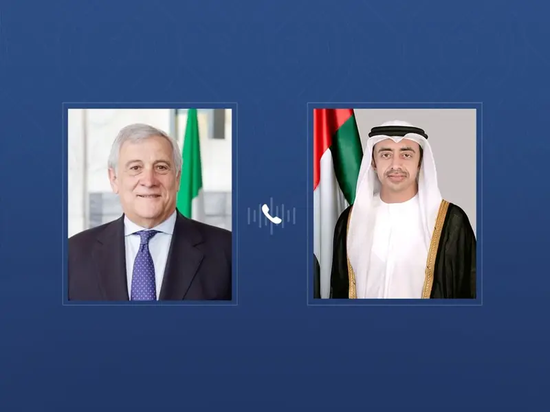عبدالله بن زايد ونائب رئيس الوزراء وزير الخارجية الإيطالي يبحثان هاتفياً العلاقات الإستراتيجية والتطورات الإقليمية