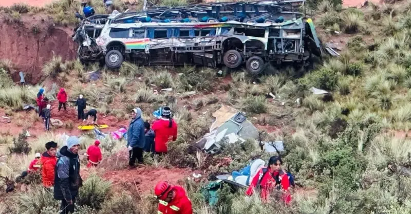مصرع 10 وإصابة 4 إثر سقوط شاحنة من منحدر صخري في بوليفيا