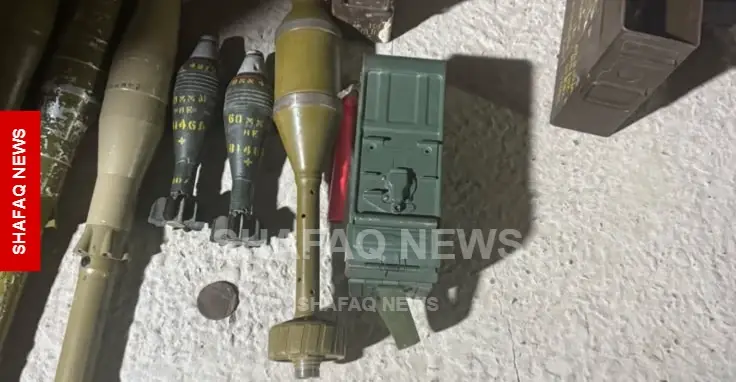 شفق نيوز..ضبط صواريخ وعبوات ومخبأ أسلحة داخل حسينية بمدينة بغداد واعتقال حارسها