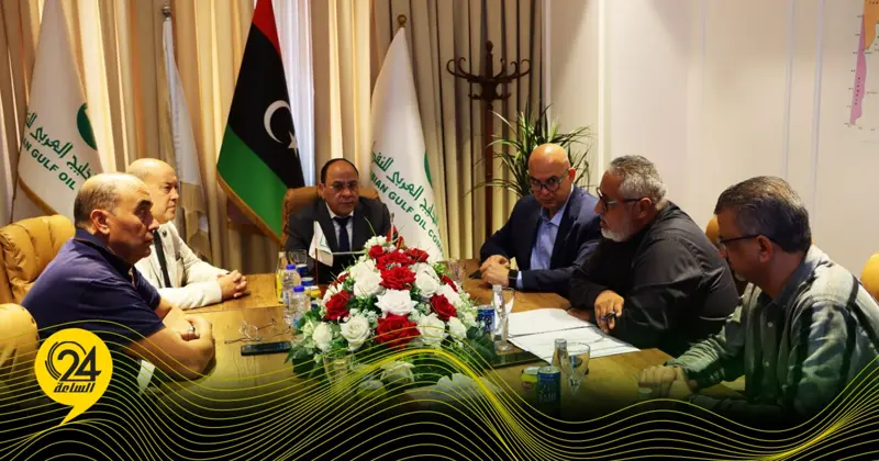 شركة الخليج العربي تناقش المشاريع الاستراتيجية بحقل النافورة - اخبار ليبيا