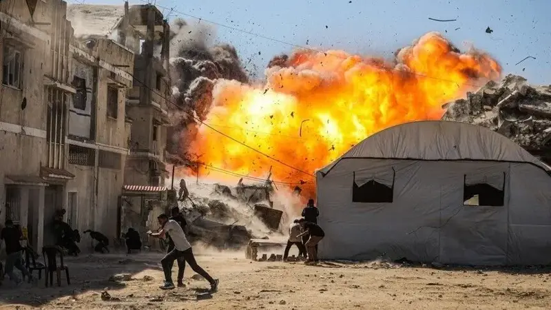 مقتل طفلتين جراء حريق في خيمة نازحين جنوب غزة