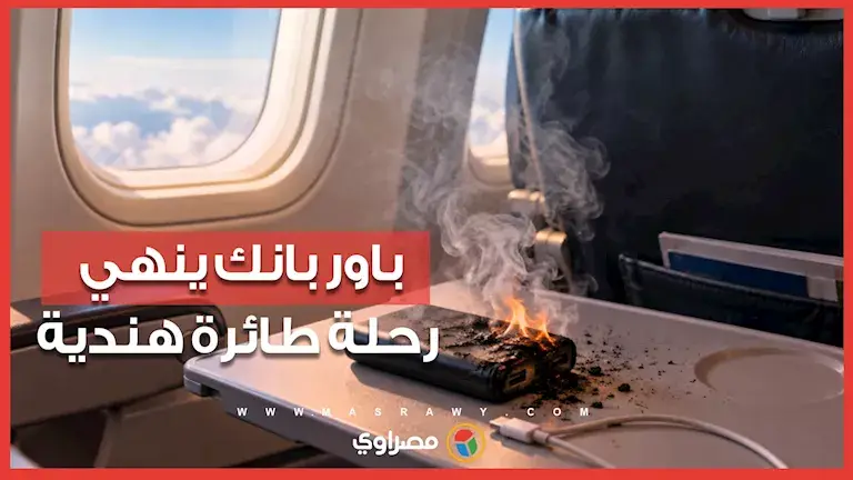 حريق باور بانك داخل طائرة هندية ينتهي بهبوط اضطراري