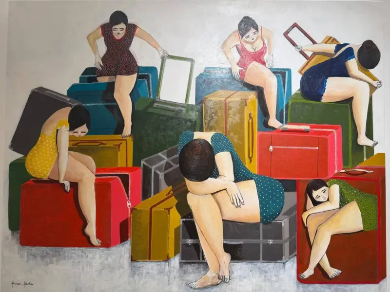 حنان حوحو ترسم ما تتركه السنوات في النساء