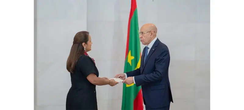 رئيس الجمهورية يتسلم أوراق اعتماد سفيرة جمهورية بنما - الوكالة الموريتانية للأنباء