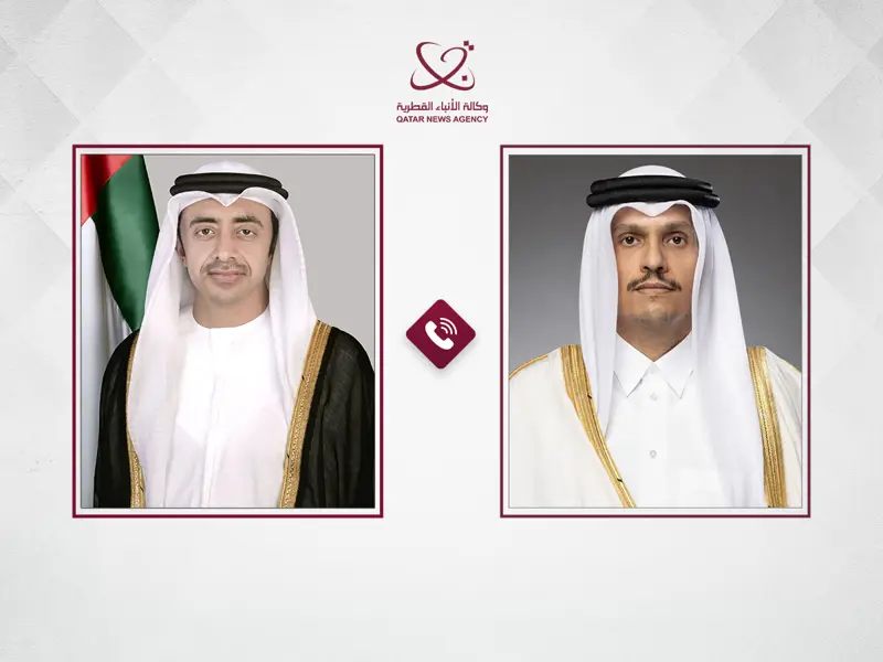 اتصال هاتفي بين رئيس مجلس الوزراء وزير الخارجية ووزير الخارجية الإماراتي