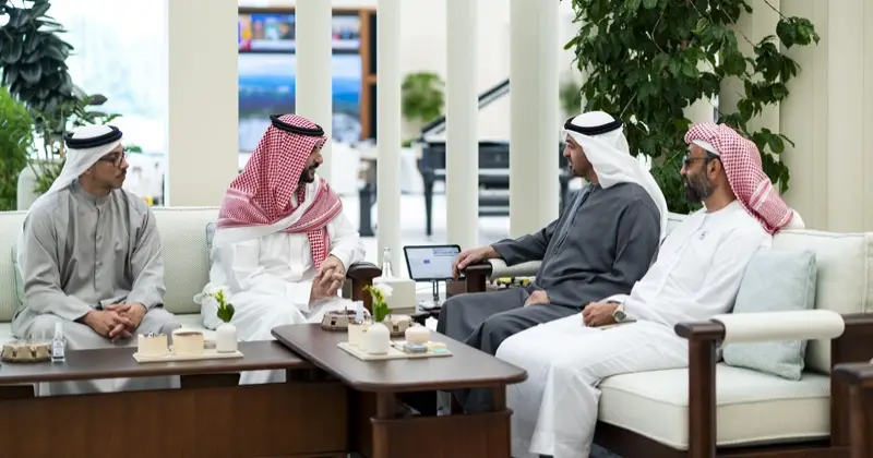 رئيس الإمارات يستقبل وزير الدفاع السعودي