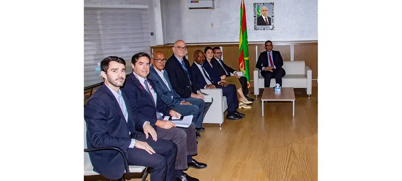 وزير الطاقة والنفط يستقبل السفير الفرنسي - الوكالة الموريتانية للأنباء