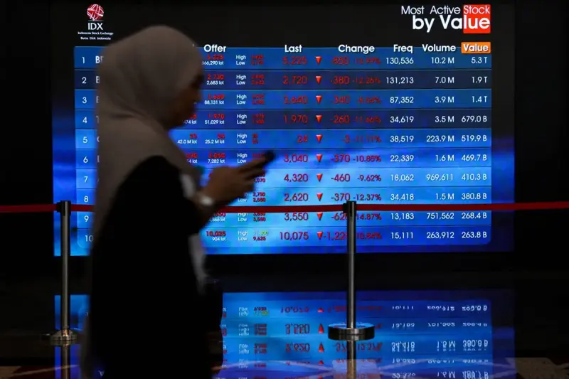 الأسهم الإندونيسية تهبط إلى أدنى مستوى في 6 سنوات