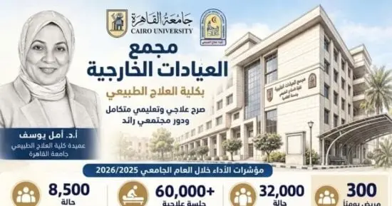 رئيس جامعة القاهرة: العيادات الخارجية بكلية العلاج الطبيعي تخدم 32 ألف حالة