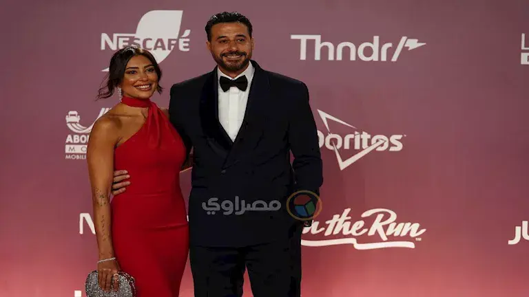 15 صورة| أول ظهور رسمي لـ أحمد صلاح السعدني مع زوجته بمهرجان الجونة السينمائي