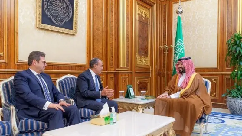 ولي العهد يتسلم رسالة خطية لخادم الحرمين من الرئيس المصري